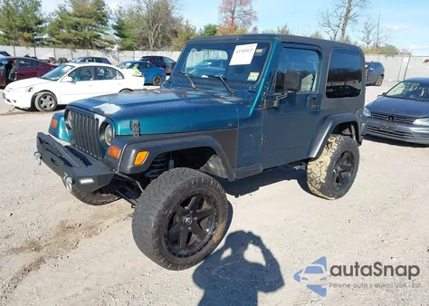 1997 Jeep Wrangler Se из США, поврежденный, VIN 1J4FY29P6VP458228
